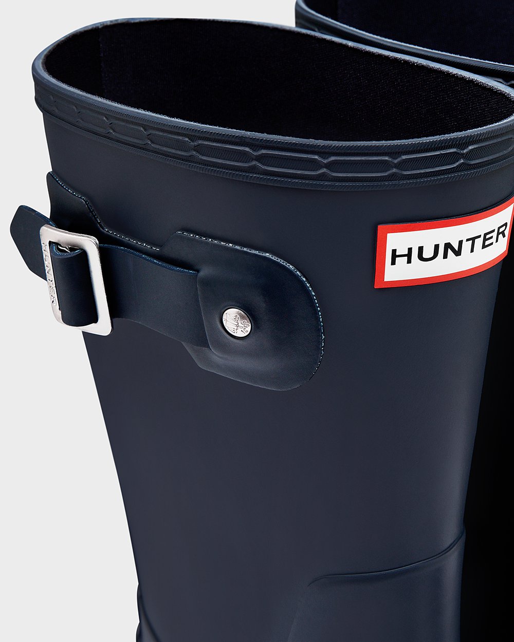 Mens Short Rain Boots - Hunter Original (04ZPRWQVM) - Navy